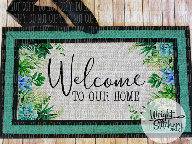 Succulent Welcome Doormat - Image 3